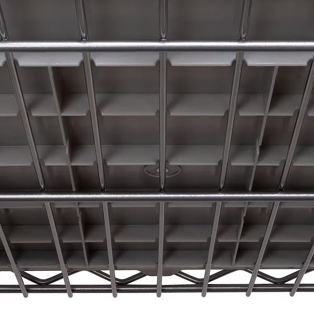 7-Tier Commercial NSF Certified 12-Bin Rack Storage System Shelving in Silver/Gray (24 In. W X 56 In. H X 14.25 In. D)