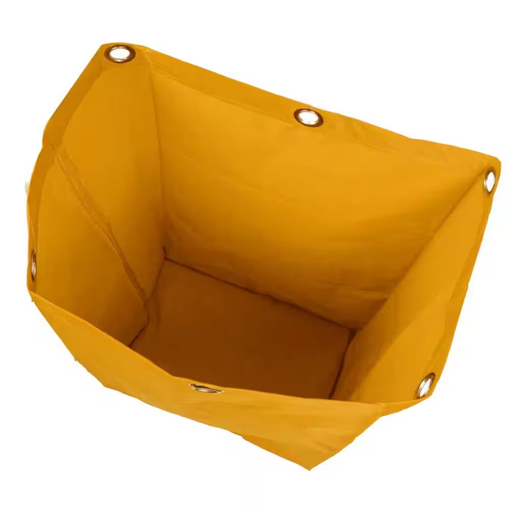 16 In. X 11 In. X 27 In. Janitorial Waterproof Cleaning Cart Storage Bag in Yellow