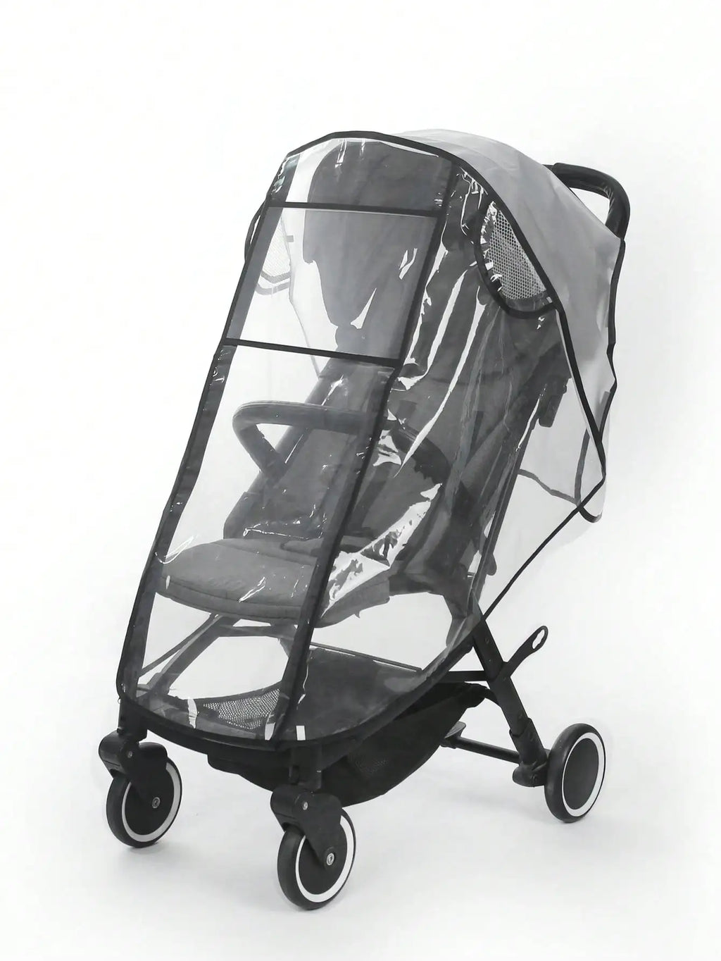 Baby Stroller Accessories Waterproof and Rainproof Cover Transparent Windproof and Dustproof Opened for Baby Stroller Raincoats