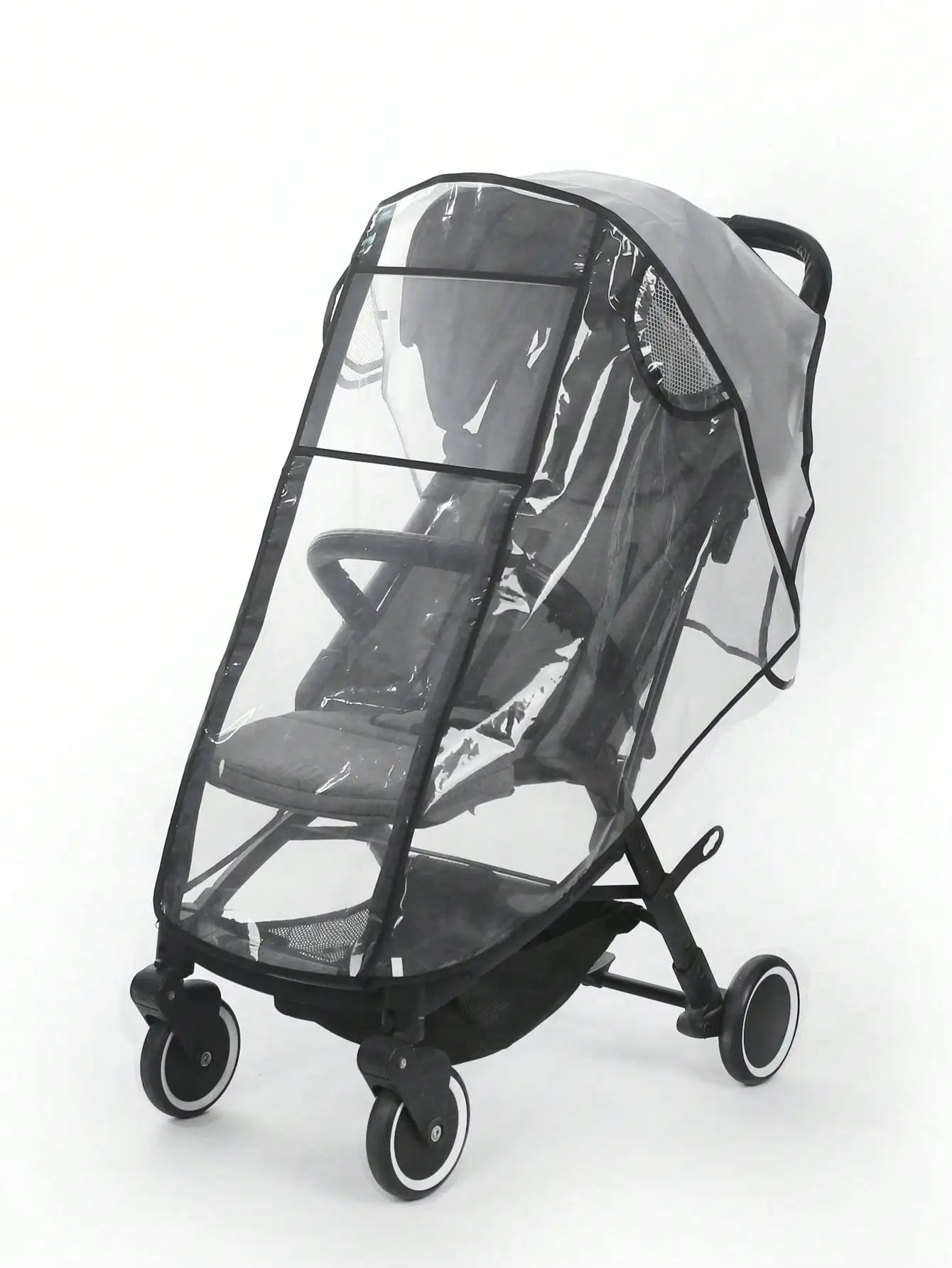 Baby Stroller Accessories Waterproof and Rainproof Cover Transparent Windproof and Dustproof Opened for Baby Stroller Raincoats
