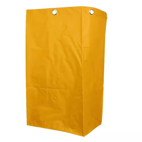 16 In. X 11 In. X 27 In. Janitorial Waterproof Cleaning Cart Storage Bag in Yellow