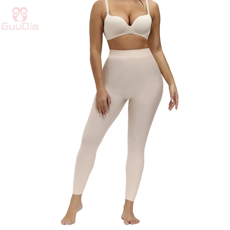 GUUDIA Padded Shaper Panties Women'S High Waist Trainer Butt Lifter Shapewear Compression Slimming Leggings Body Shapers Legging
