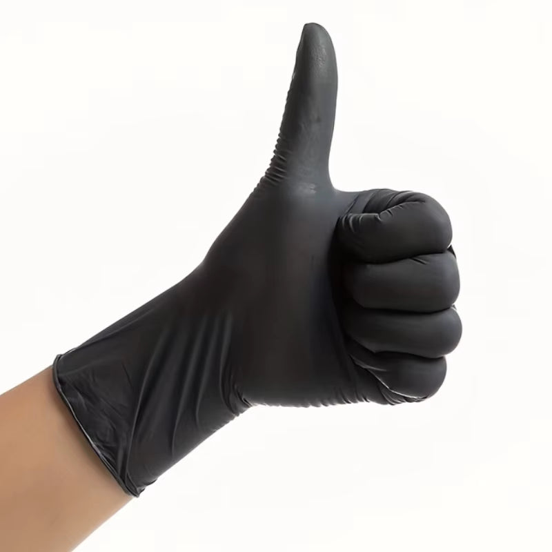 100PCS Black Nitrile Gloves Disposable Gloves for Cleaning Dishwashing Beauty Salons Gloves Tattoo Household Cleaning Supplies