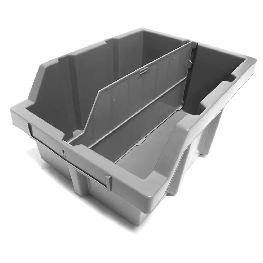 7-Tier Commercial NSF Certified 12-Bin Rack Storage System Shelving in Silver/Gray (24 In. W X 56 In. H X 14.25 In. D)