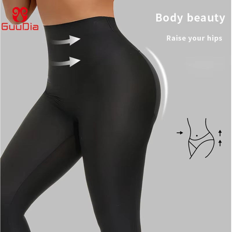 GUUDIA Padded Shaper Panties Women'S High Waist Trainer Butt Lifter Shapewear Compression Slimming Leggings Body Shapers Legging