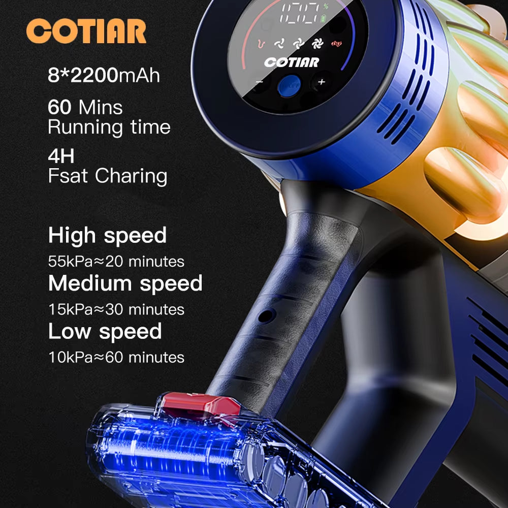 V22 Cordless Vacuum Cleaner 650W 55000PA Home Appliance Handheld Vacuum Cleaner Cleaning Supplies Removable Battery