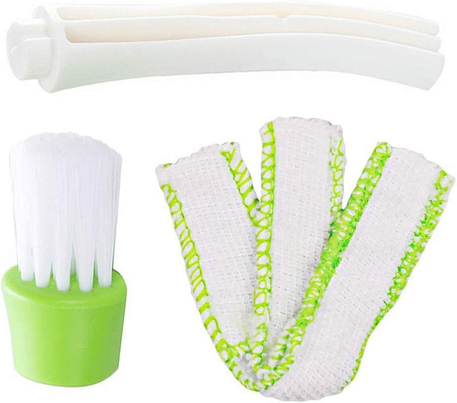 Mini Duster for Car Air Vent, Automotive Air Conditioner Cleaner and Brush, Dust Collector Cleaning Cloth Tool for Keyboard Window Leaves Blinds Shutter（Set of 2）