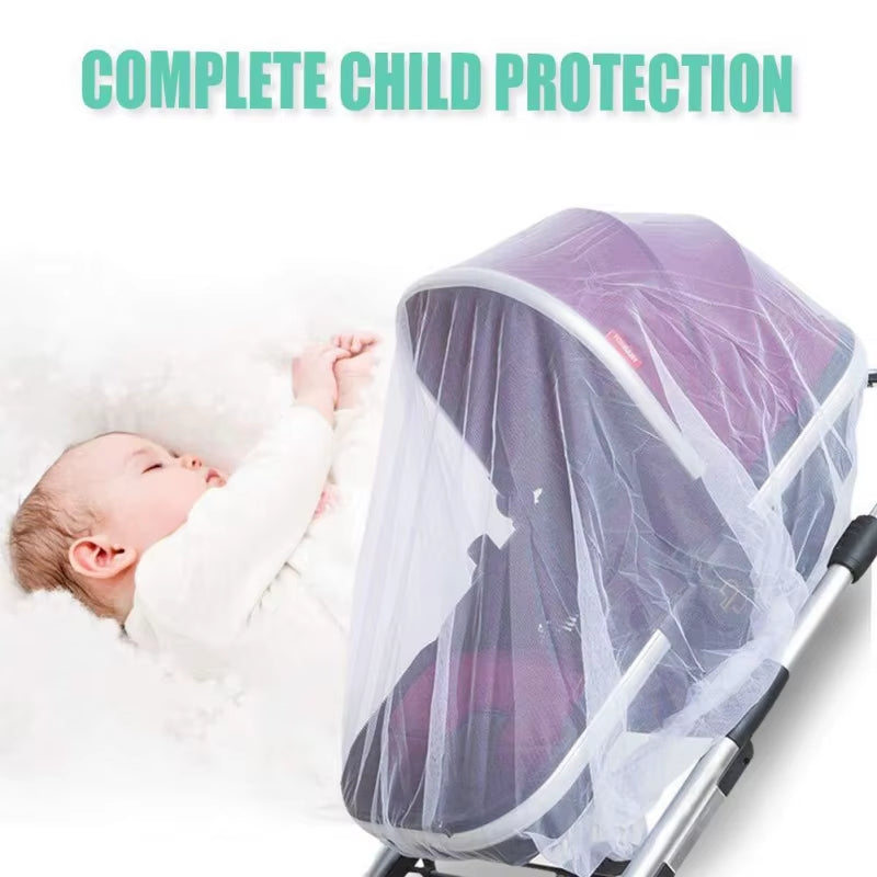 Baby Stroller Mosquito Net Full Cover Mosquito Net for Baby Stroller, Encrypted Baby Stroller Sunshade, Full Cover for Baby Stro