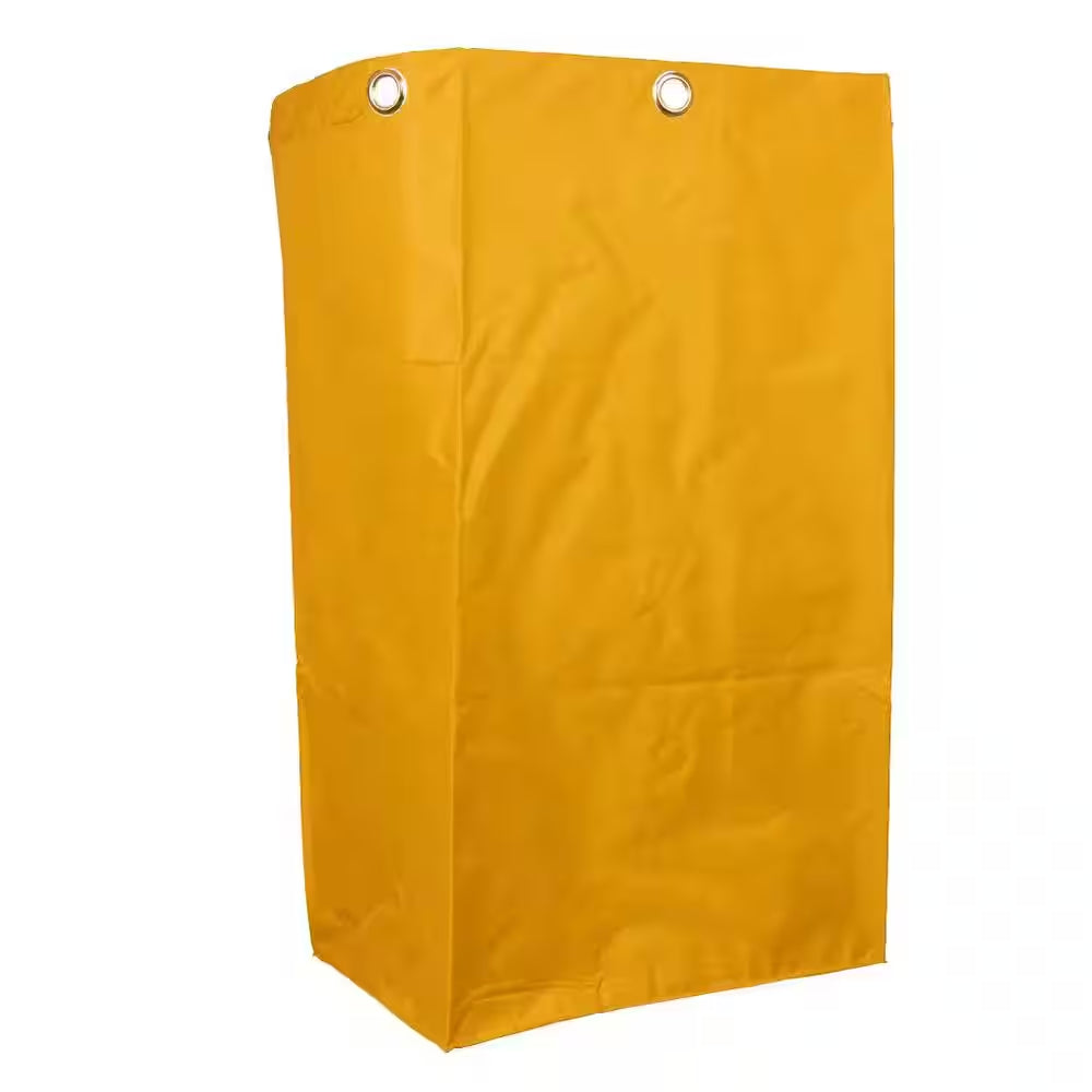 16 In. X 11 In. X 27 In. Janitorial Waterproof Cleaning Cart Storage Bag in Yellow