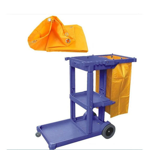 16 In. X 11 In. X 27 In. Janitorial Waterproof Cleaning Cart Storage Bag in Yellow